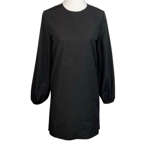 COS Black Custom Altered Long Puff Sleeve Shift Dress EU 38 - Picture 8 of 8